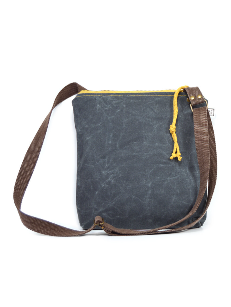 •WEEKDAYER - SOLID• waxed canvas crossbody