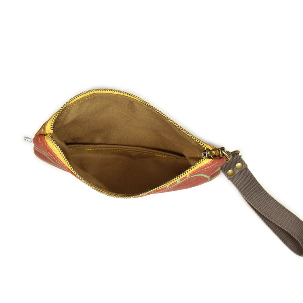 •MIDI WRISTLET - BOWTIE• waxed canvas clutch