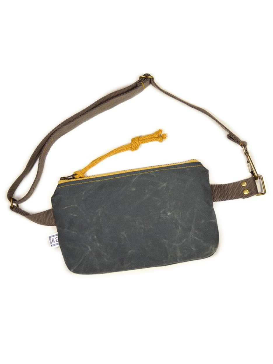 •MIDI PACK - SOLID• waxed canvas fanny/crossbody