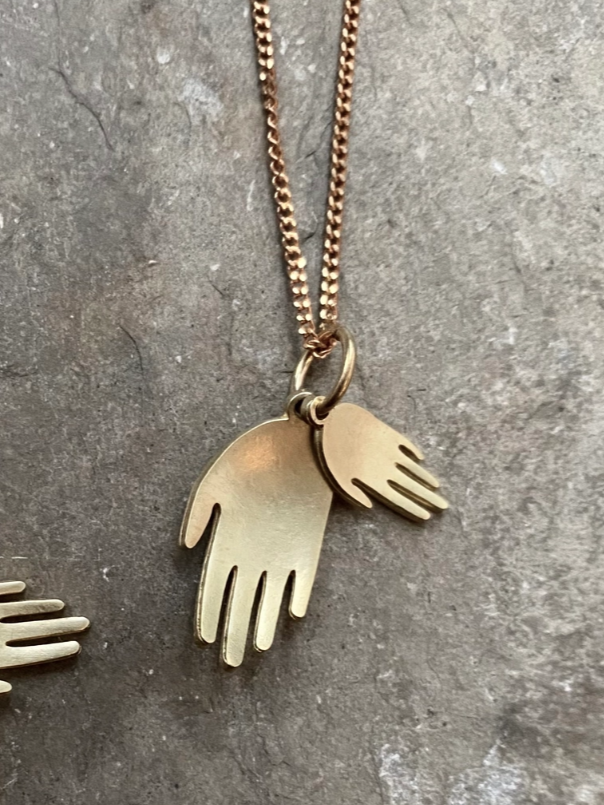 •HELD• brass necklace (18" long)