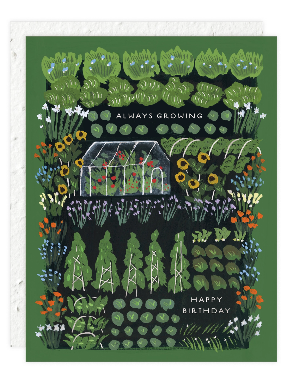 •GARDEN GREENHOUSE• birthday card