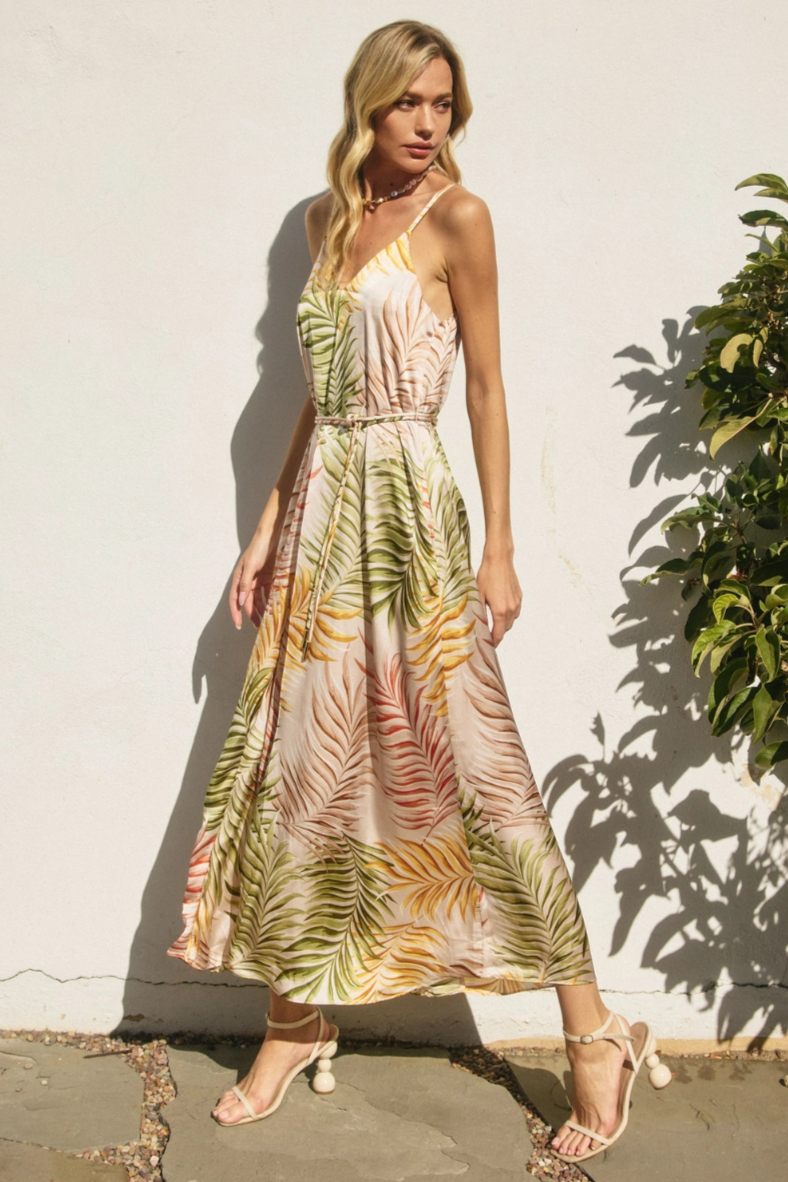 •KEY LARGO• V-neck midi dress