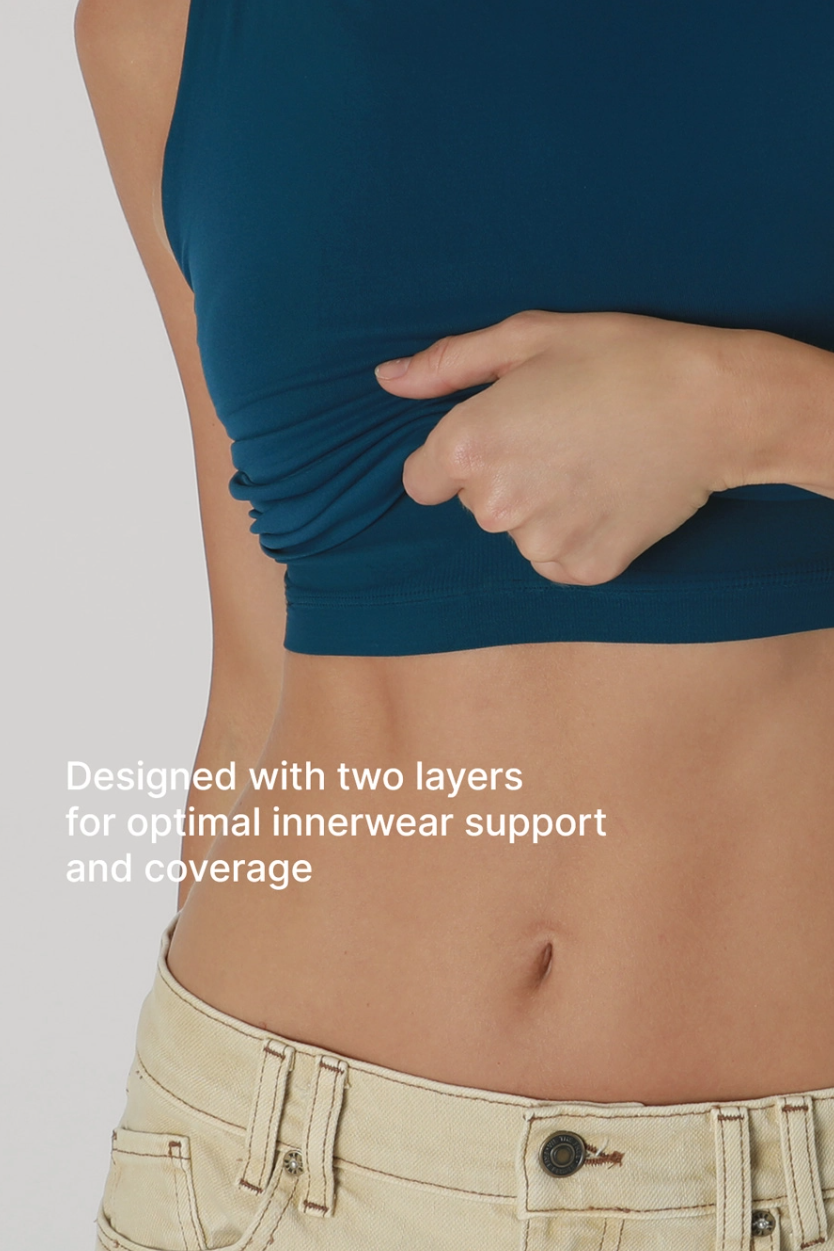 •CLEAN LINE SCOOP NECK• tank top (USA)