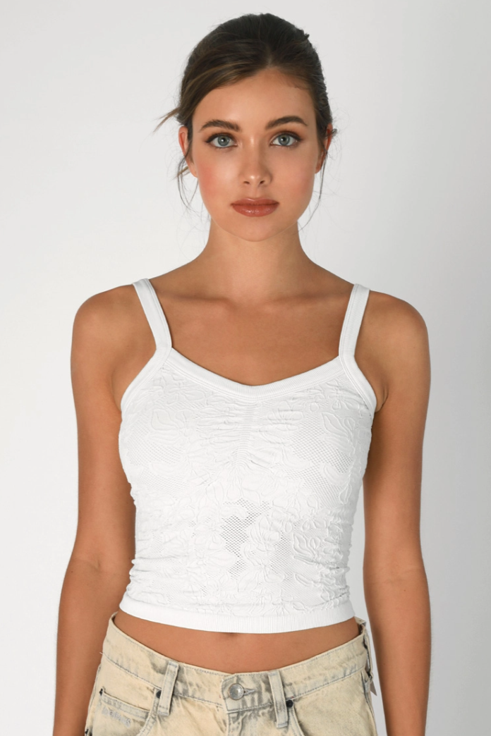 •LACE V-NECK• tank top (USA)