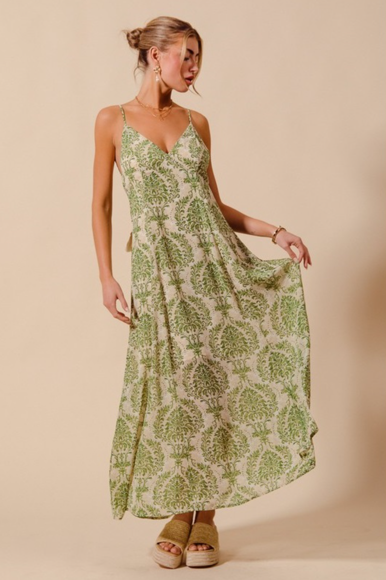 •VERSAILLES• flowy woven maxi dress