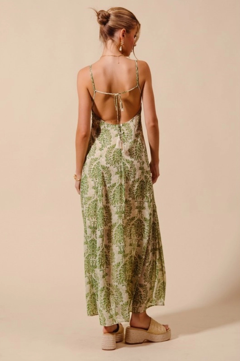 •VERSAILLES• flowy woven maxi dress