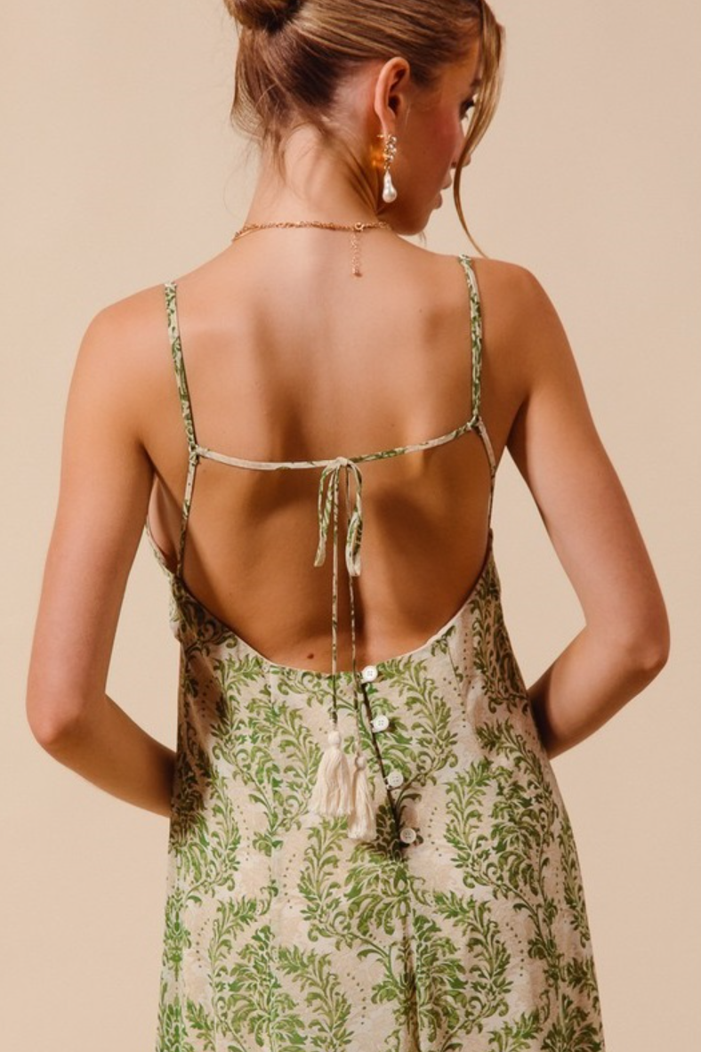 •VERSAILLES• flowy woven maxi dress