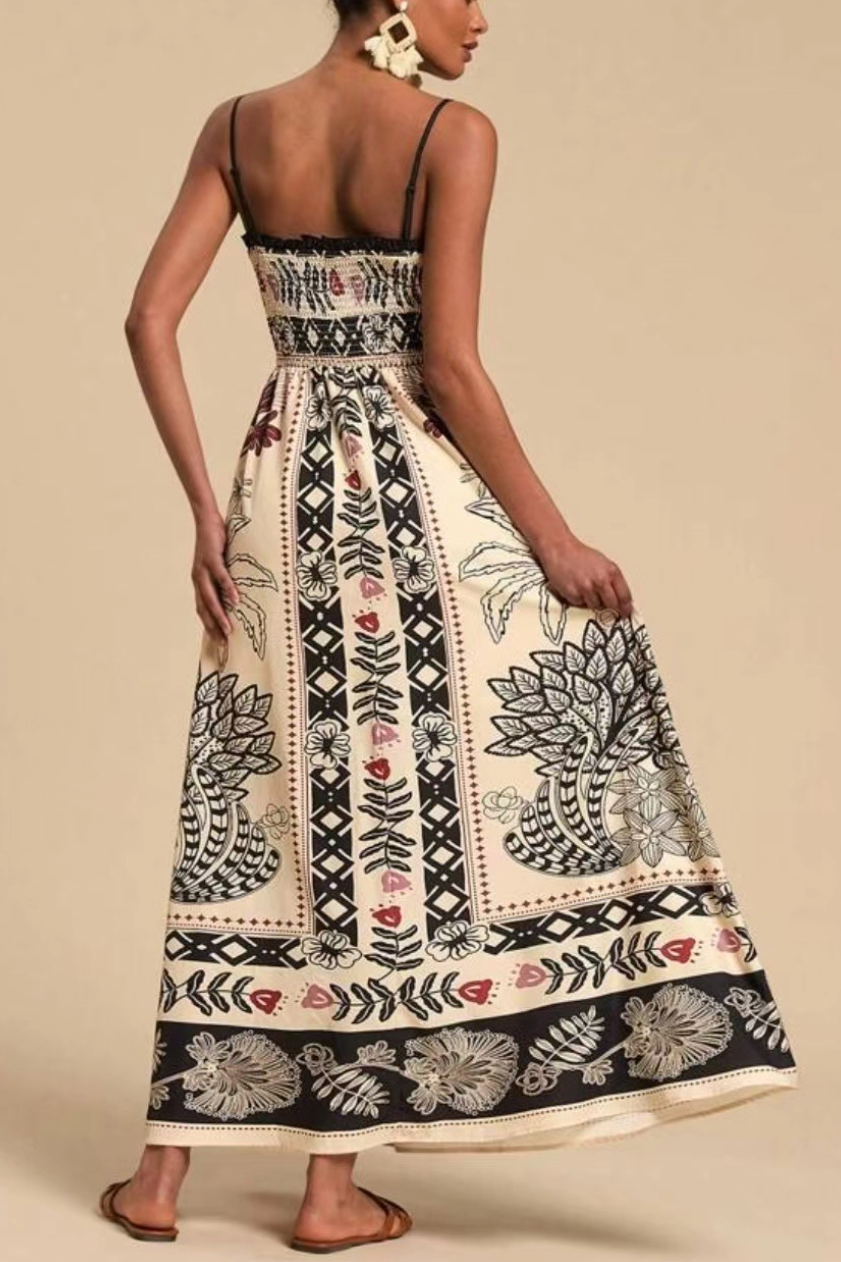 •SAVANNAH• smocked bodice maxi dress