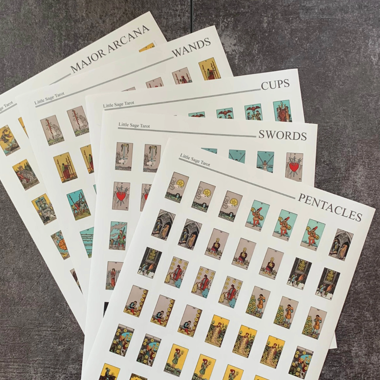 •ANTIQUE STYLE• tarot stickers