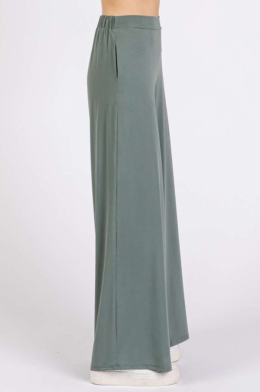 •FLOW• wide leg soft knit pants (USA)