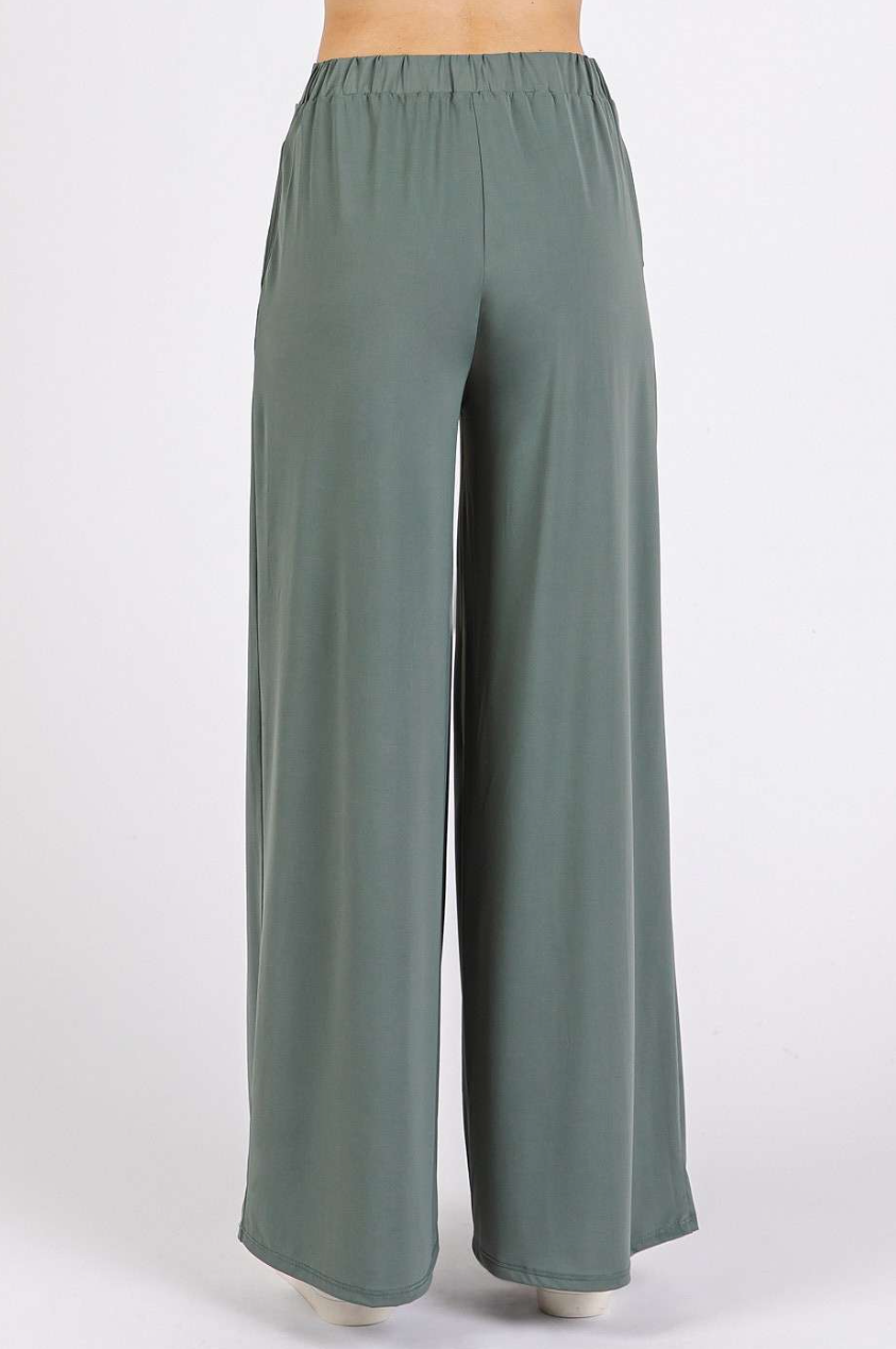 •FLOW• wide leg soft knit pants (USA)