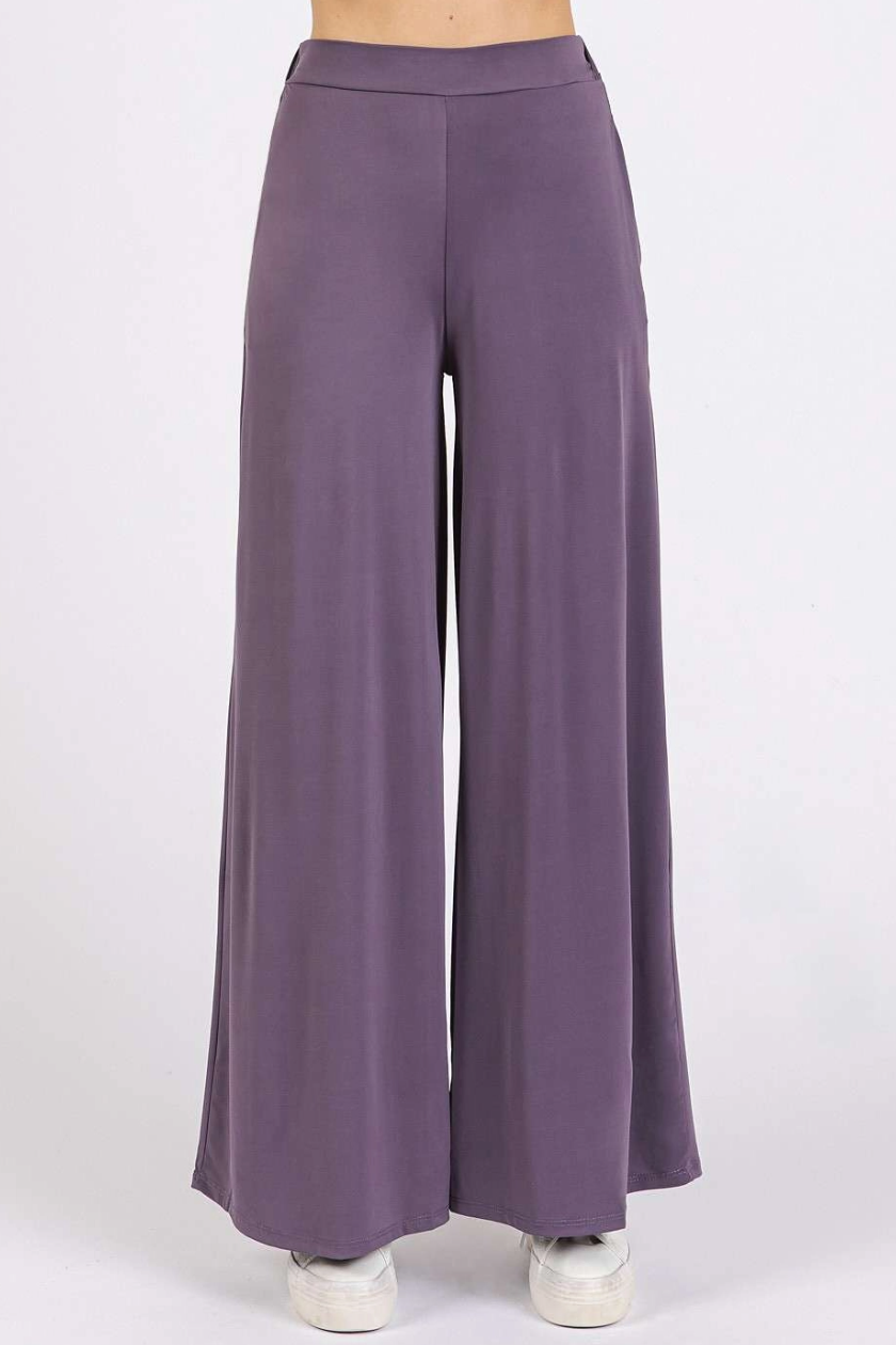 •FLOW• wide leg soft knit pants (USA)