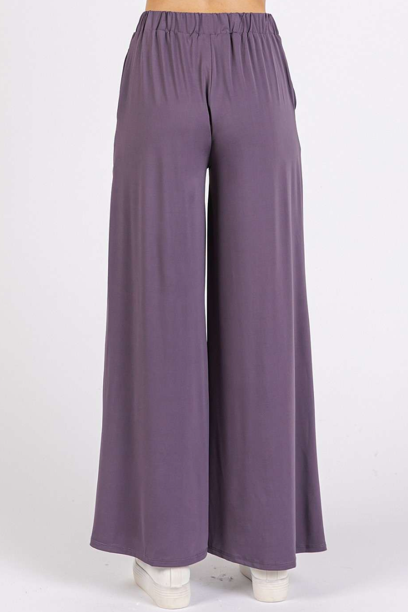 •FLOW• wide leg soft knit pants (USA)