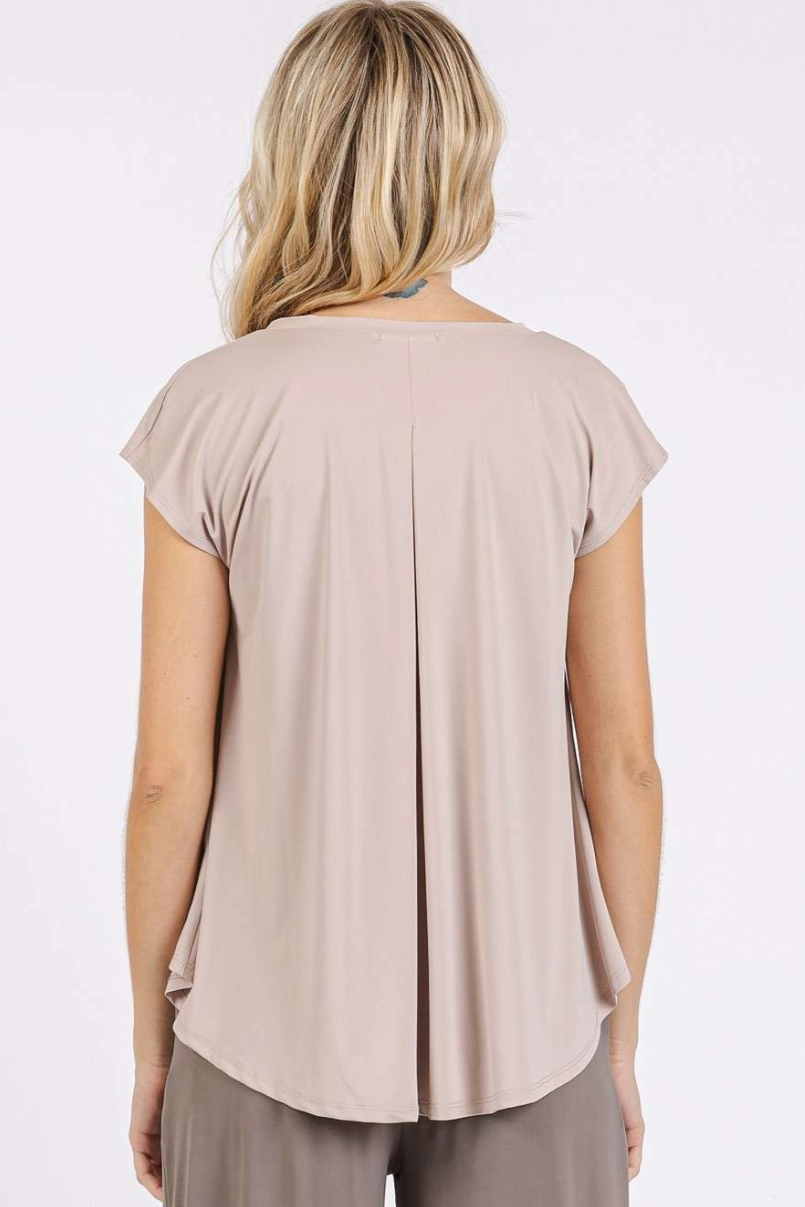 •FLOW• soft knit V-neck top (USA)