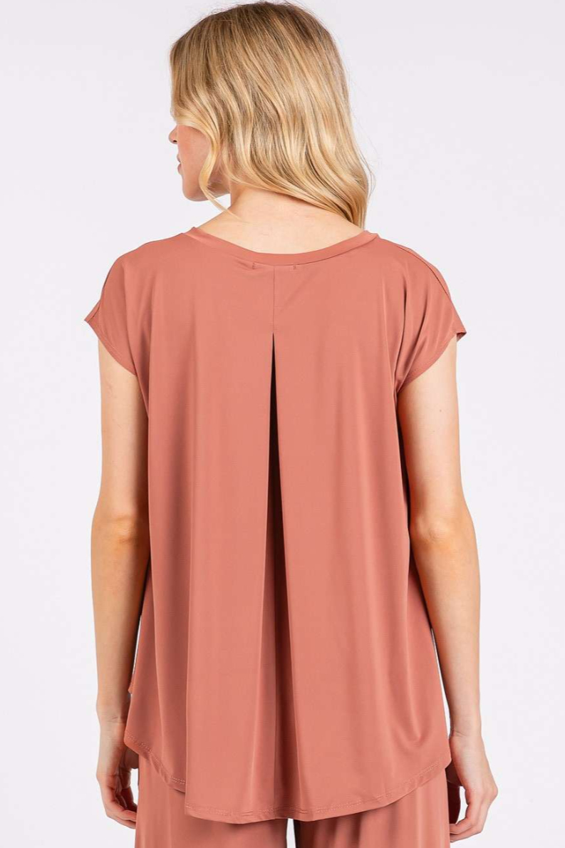 •FLOW• soft knit V-neck top (USA)