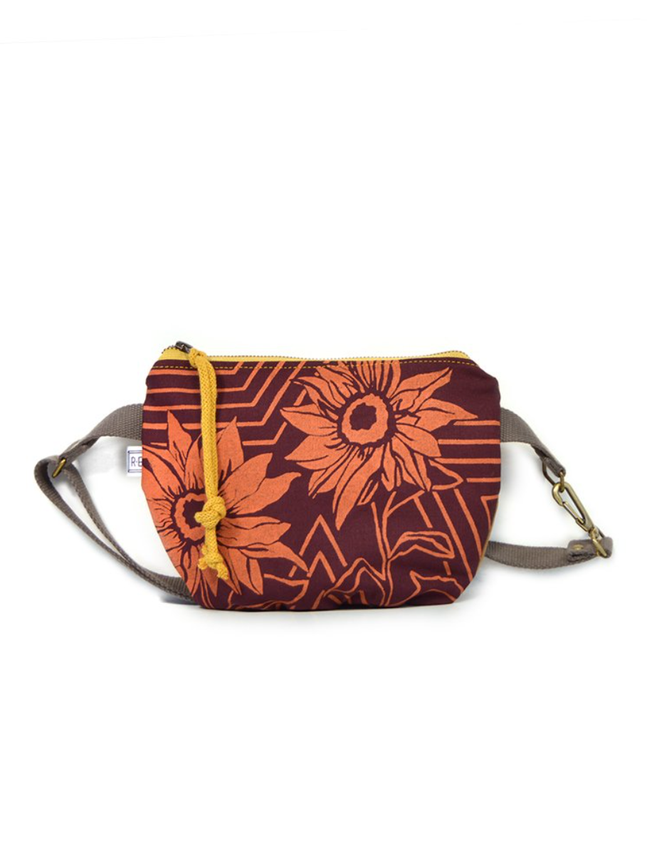 •FESTIVAL PACK - SUNFLOWER• waxed canvas fanny/crossbody