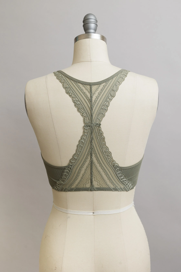 •AMÉLIE• lacy racerback bralette