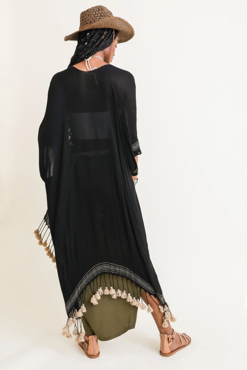 •SAN TROPEZ• tasseled duster