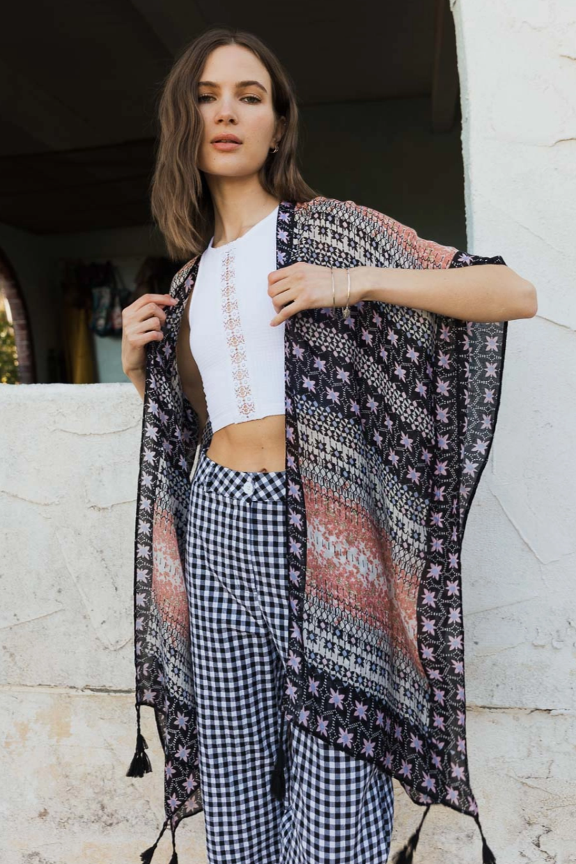 •STAR JASMINE• tasseled cardi