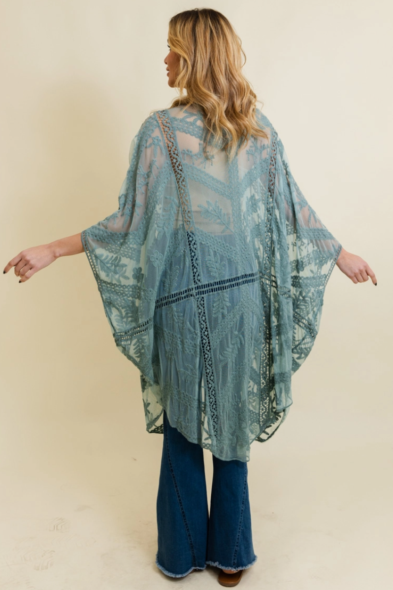 •LOIRE• botanical embroidered cardi