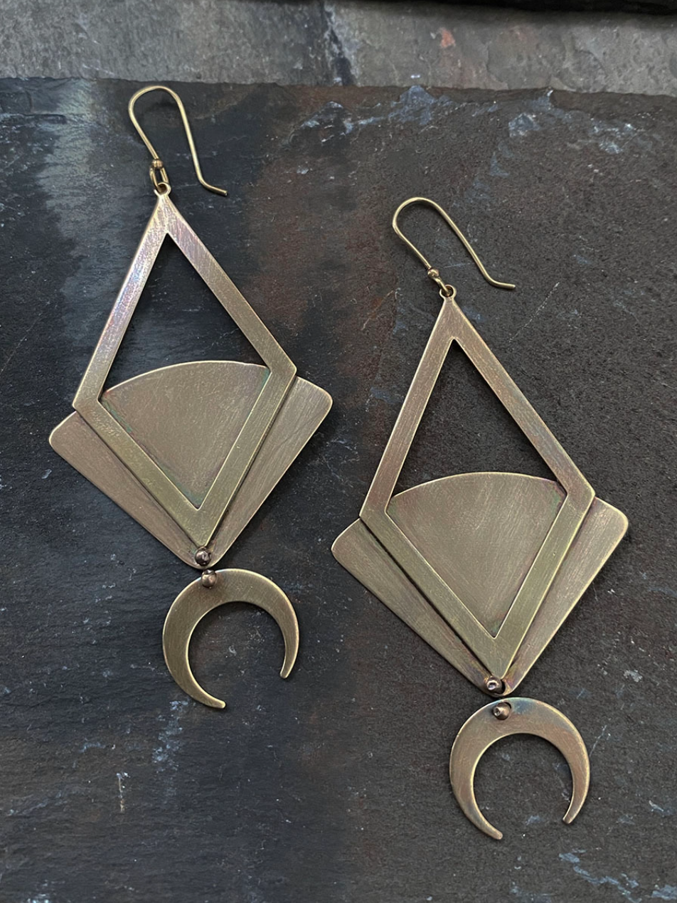 •FORTUNE TELLER• gold dangle earrings