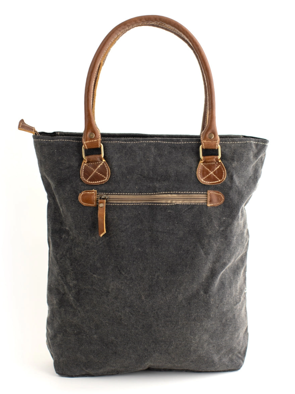 •MOONLIT TOPOGRAPHY• recycled canvas tote