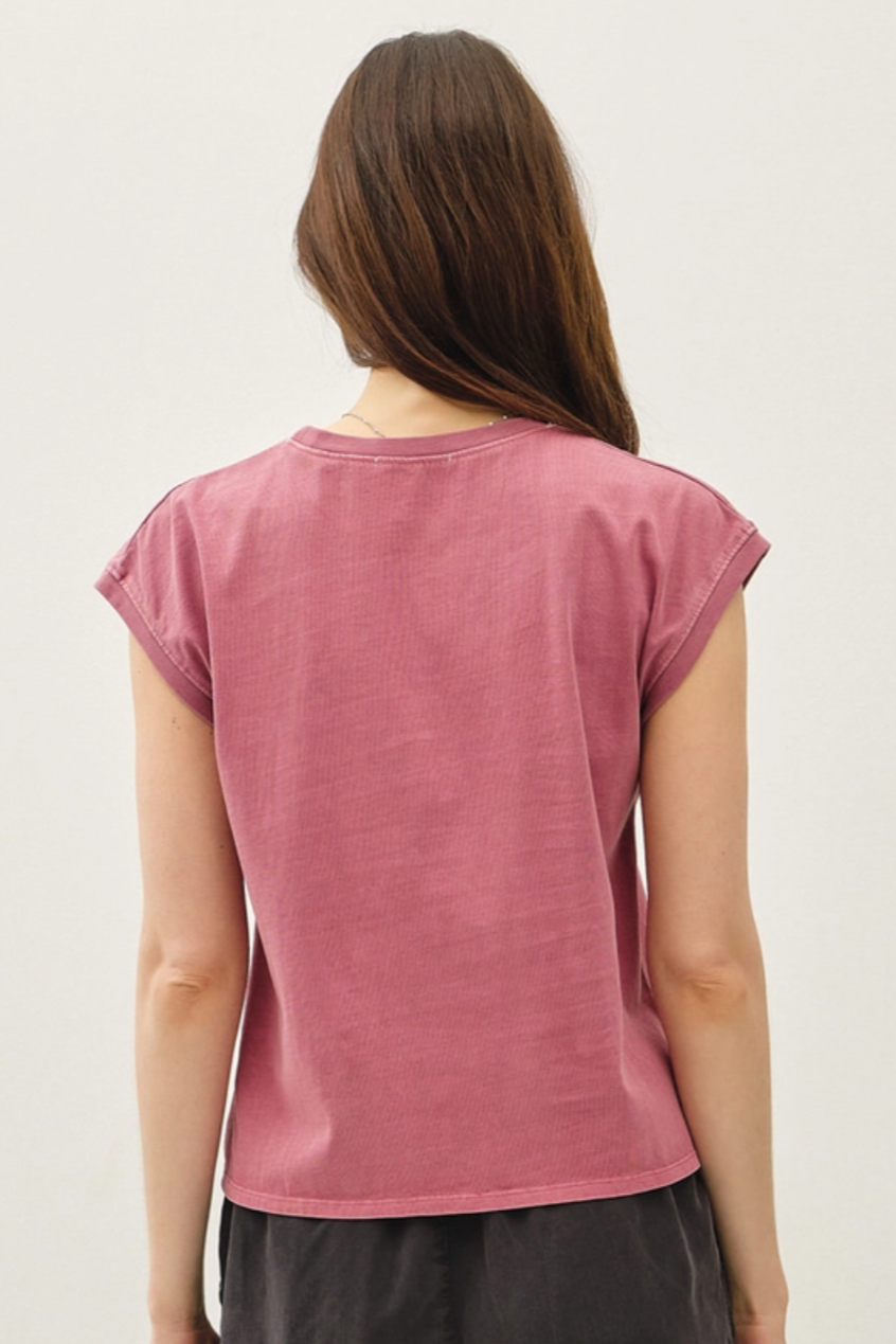 •QUINN• cotton muscle tee