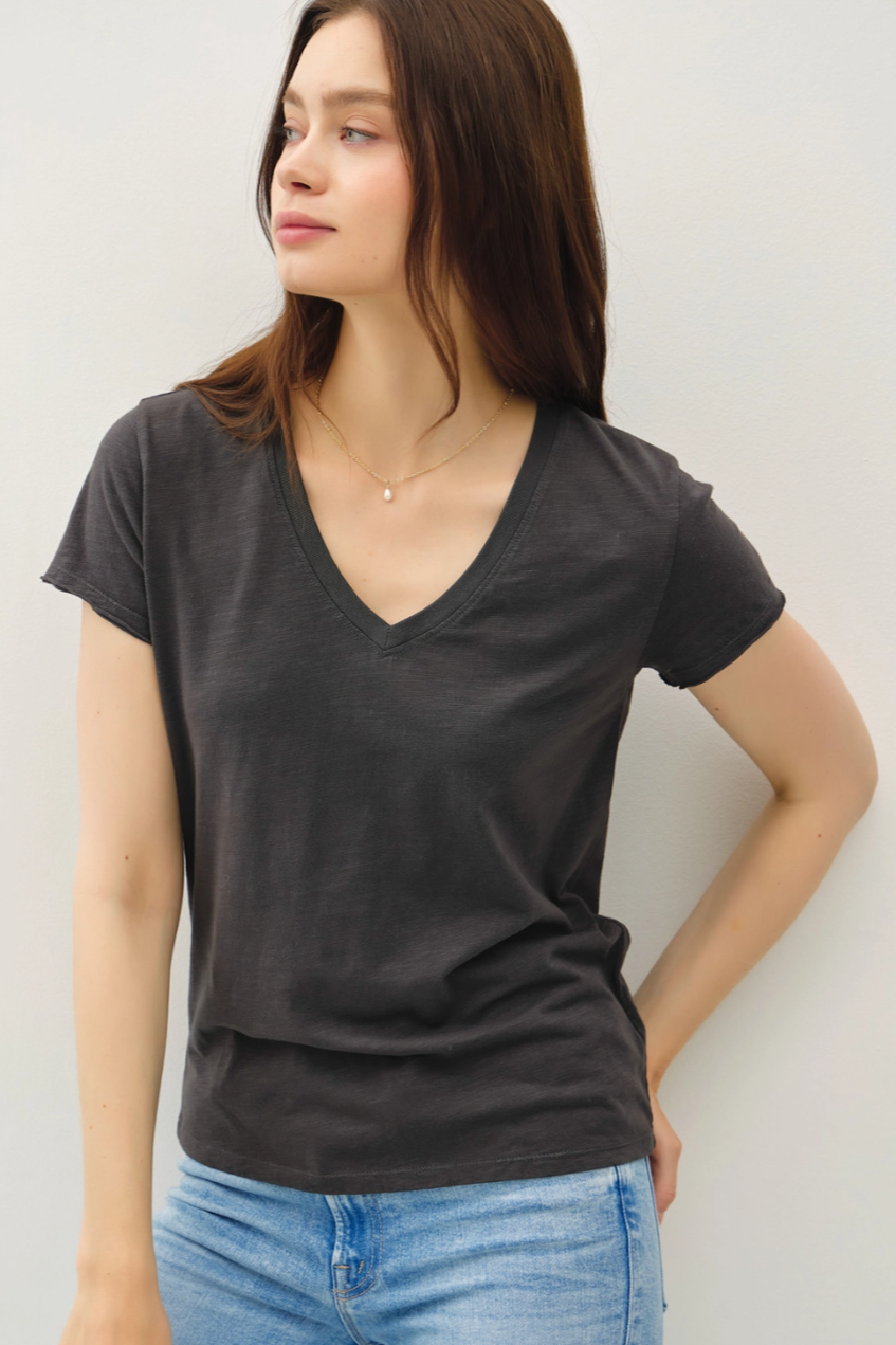 •SELMA• slub knit tee