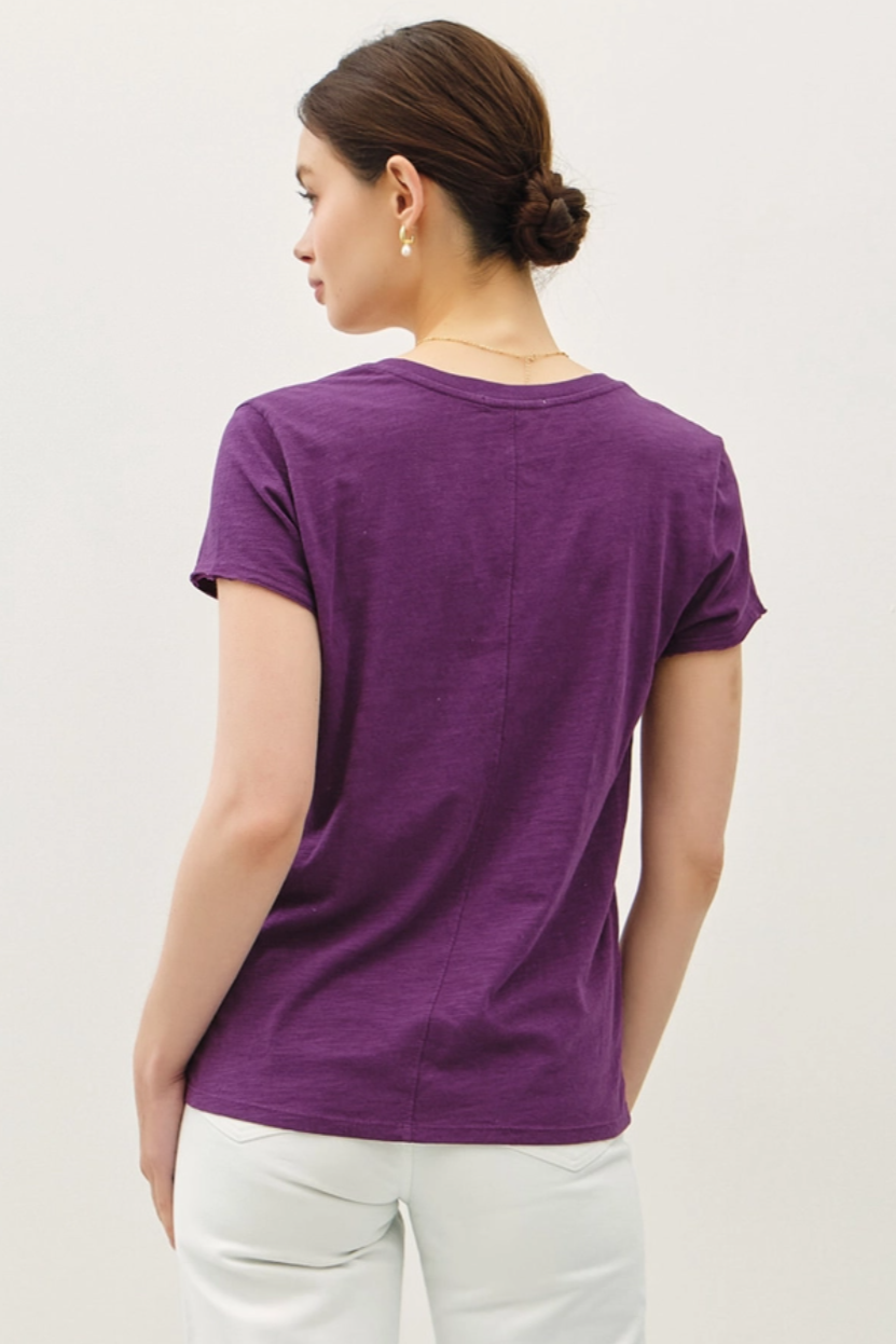 •SELMA• slub knit tee