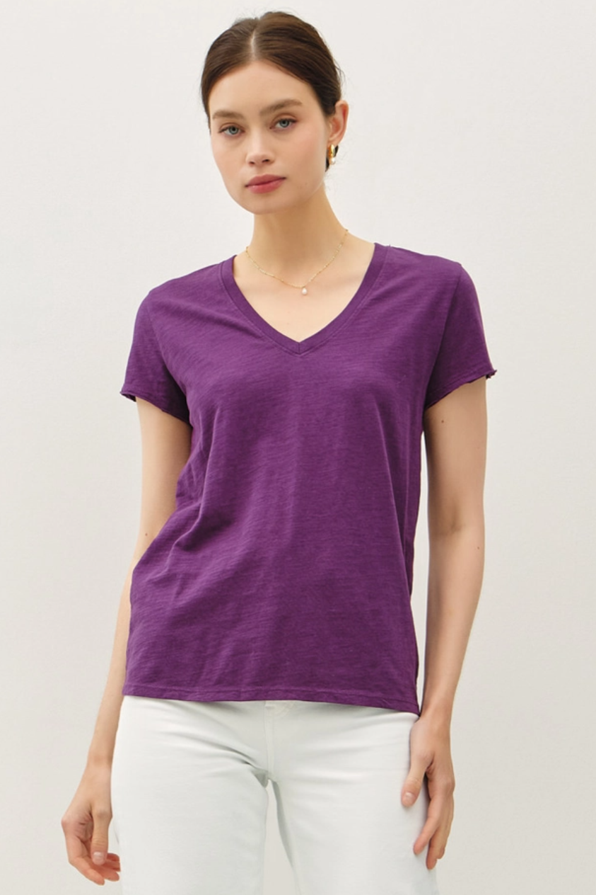 •SELMA• slub knit tee