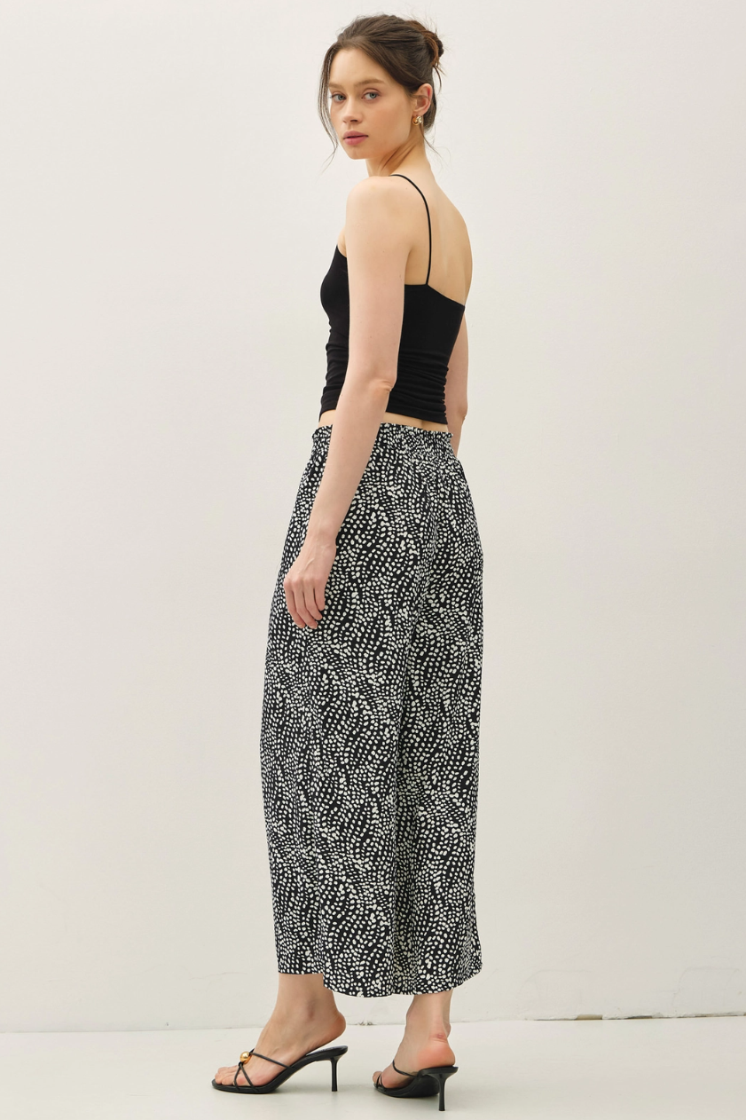 •IMOGENE• cropped elastic waist pants