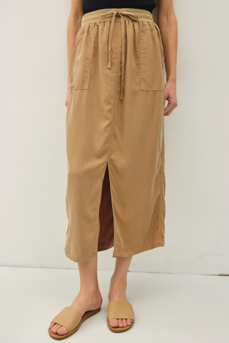 •SPENCER• tencel a-line midi skirt