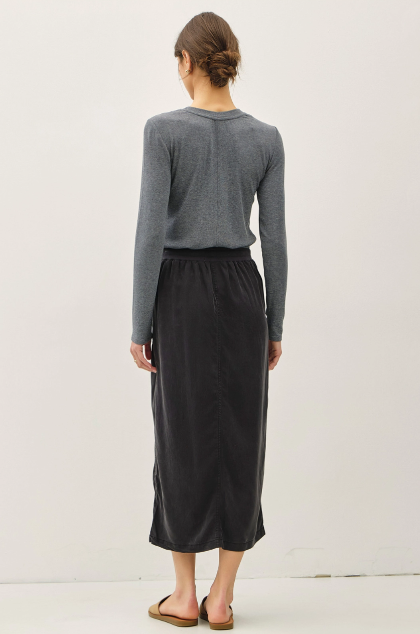 •SPENCER• tencel a-line midi skirt