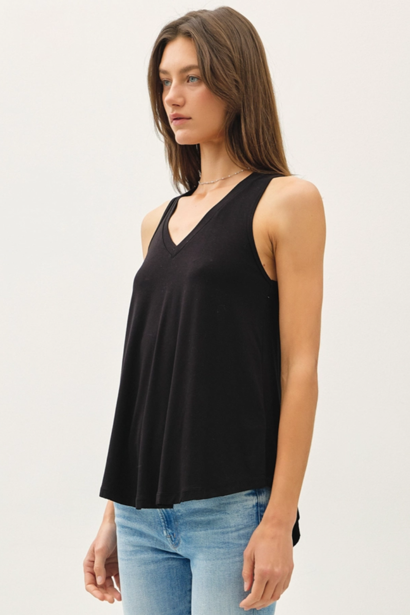 •BLAKE• flowy V neck tank