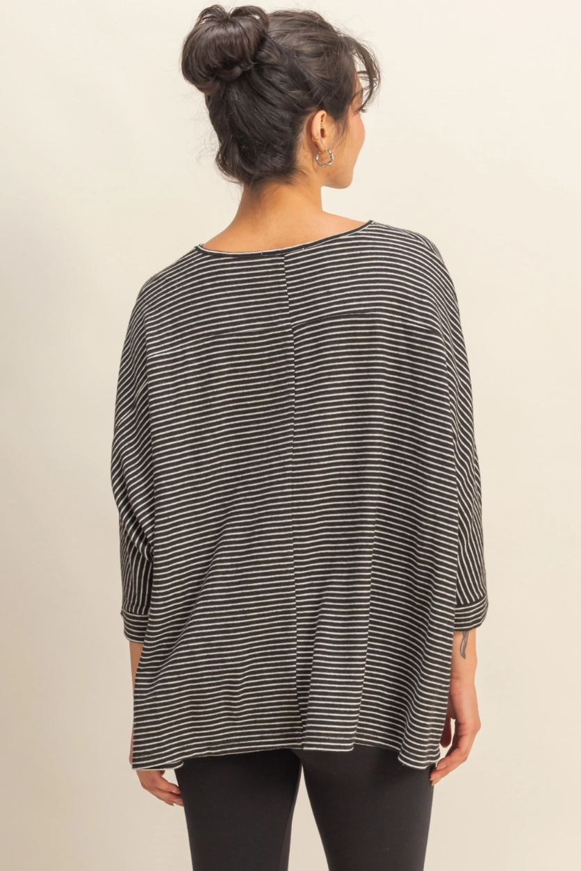 •RILEY• 3/4 sleeve oversized top
