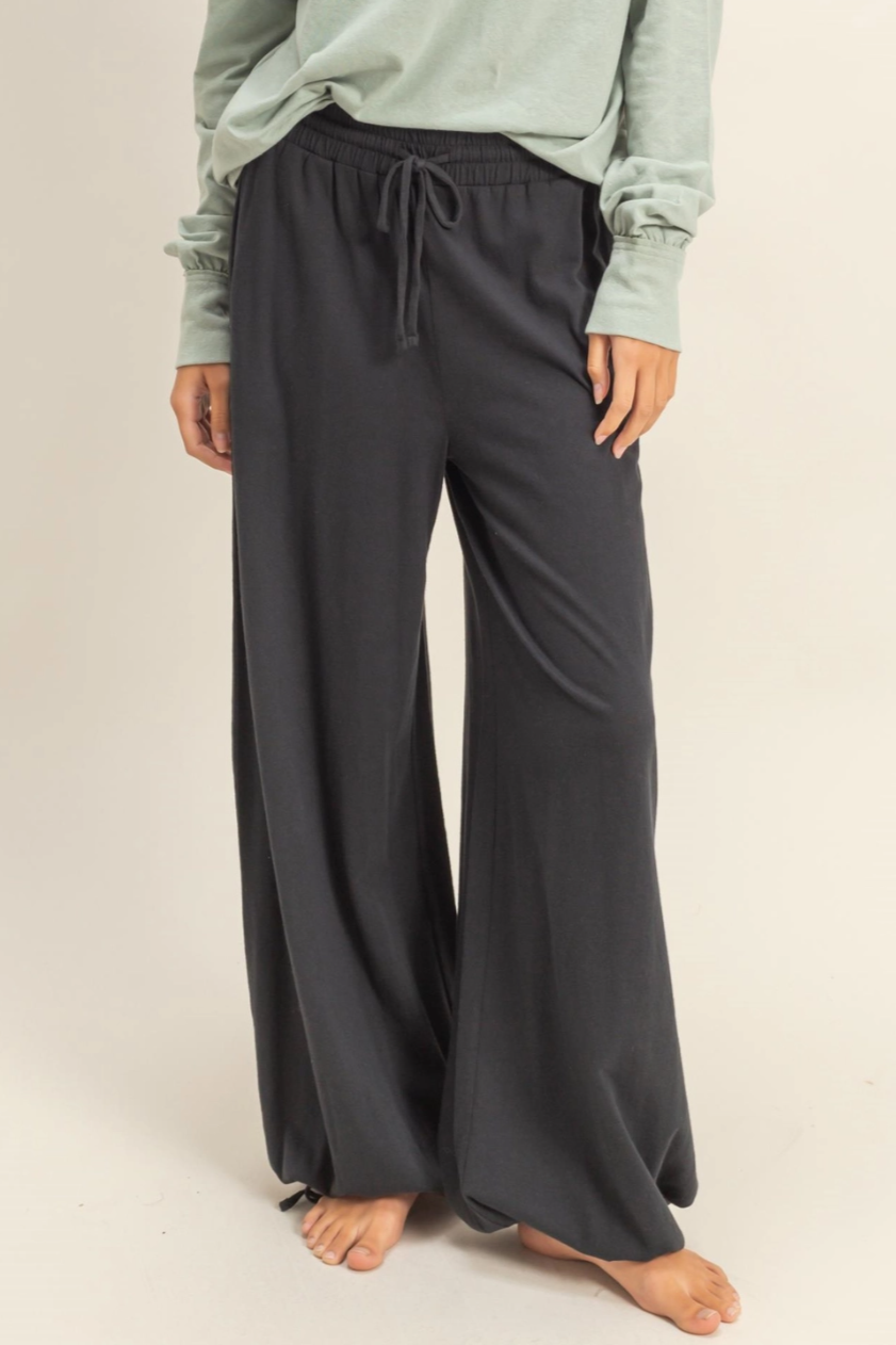 •NOAH• drawstring wide leg pants