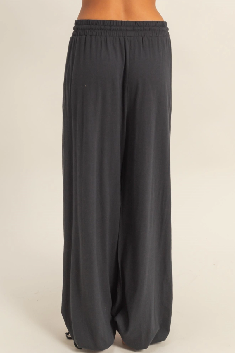 •NOAH• drawstring wide leg pants