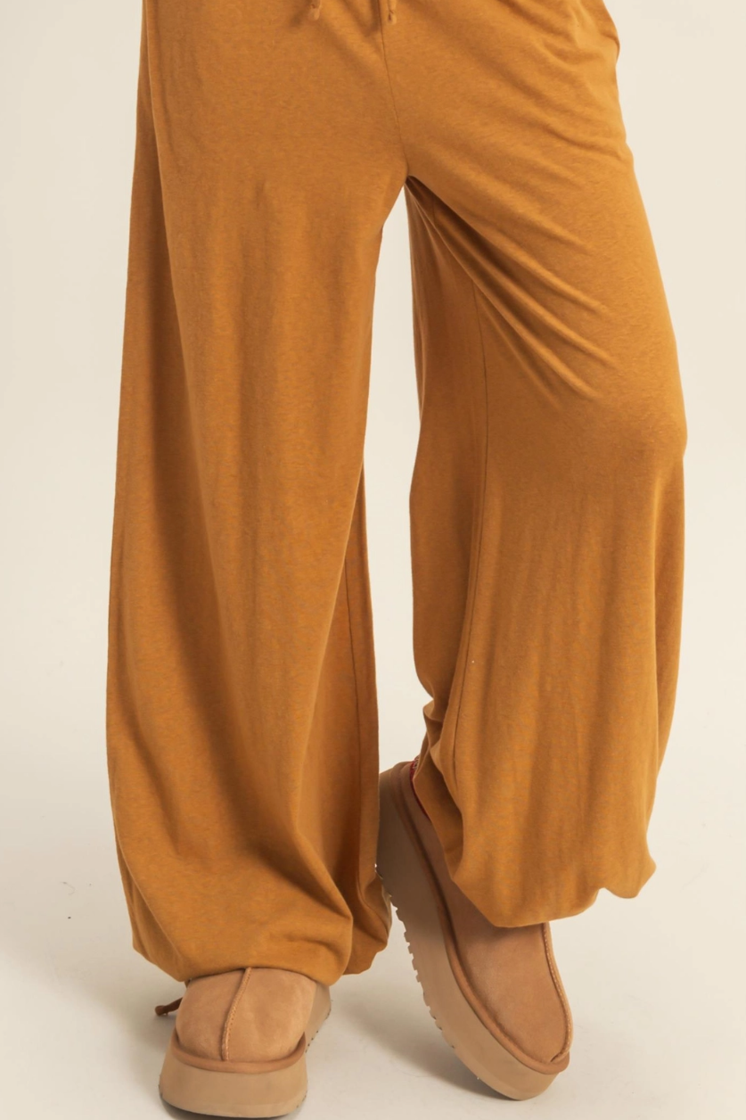 •NOAH• drawstring wide leg pants