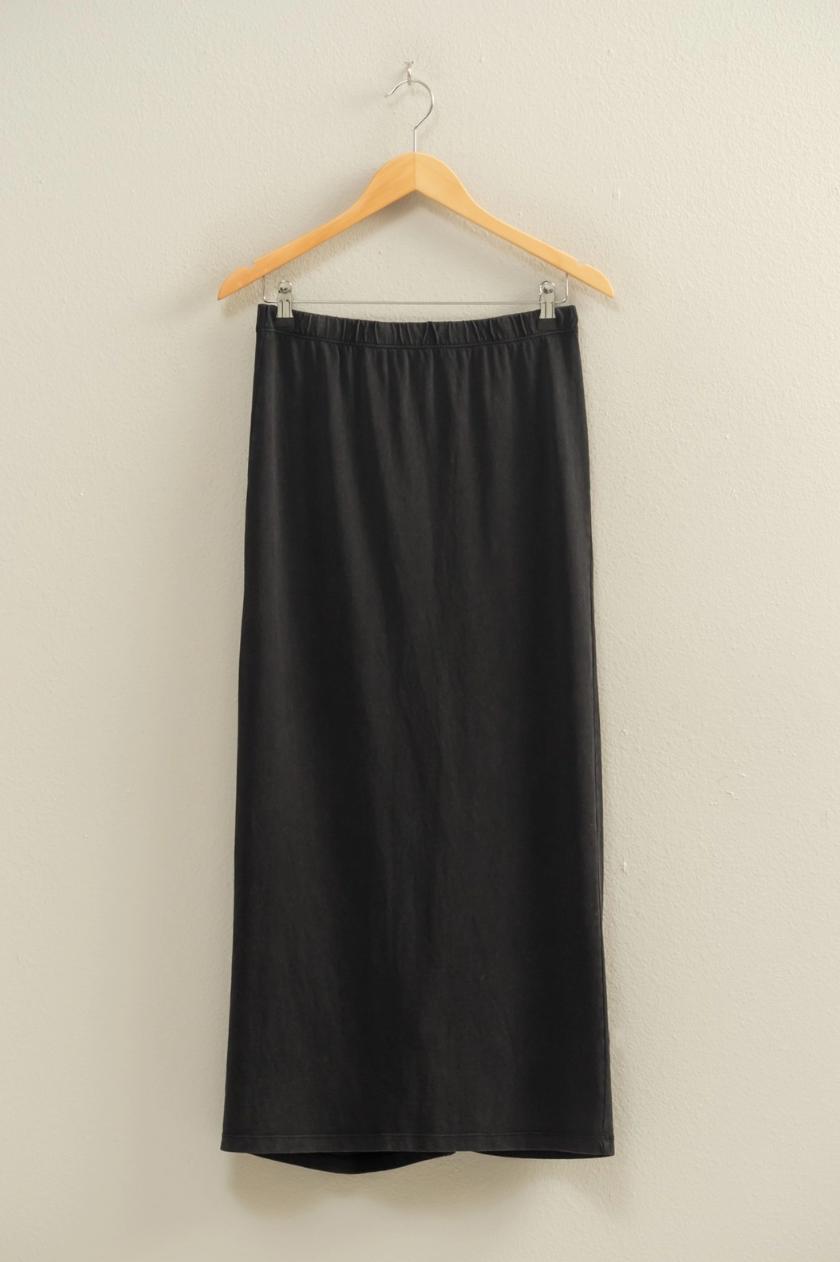 •BELLAMY• mineral washed maxi skirt