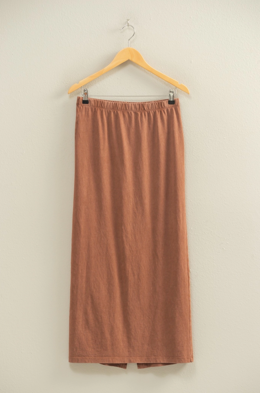 •BELLAMY• mineral washed maxi skirt