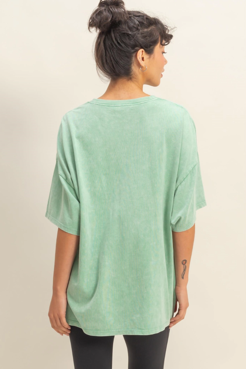•JUDE• mineral washed oversized tee