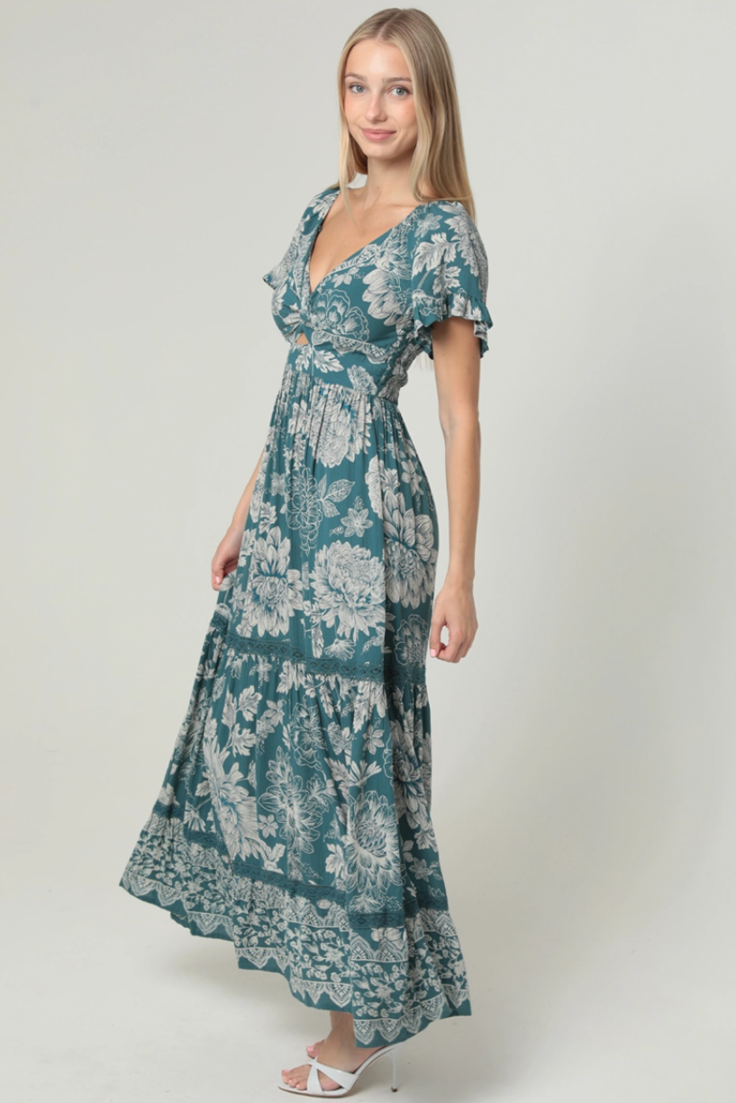•DAHLIA• twist front maxi dress