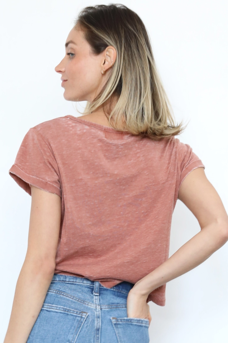•SCOUT• mineral washed slub tee