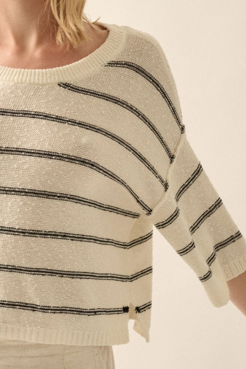 •RIDLEY• cotton blend sweater top