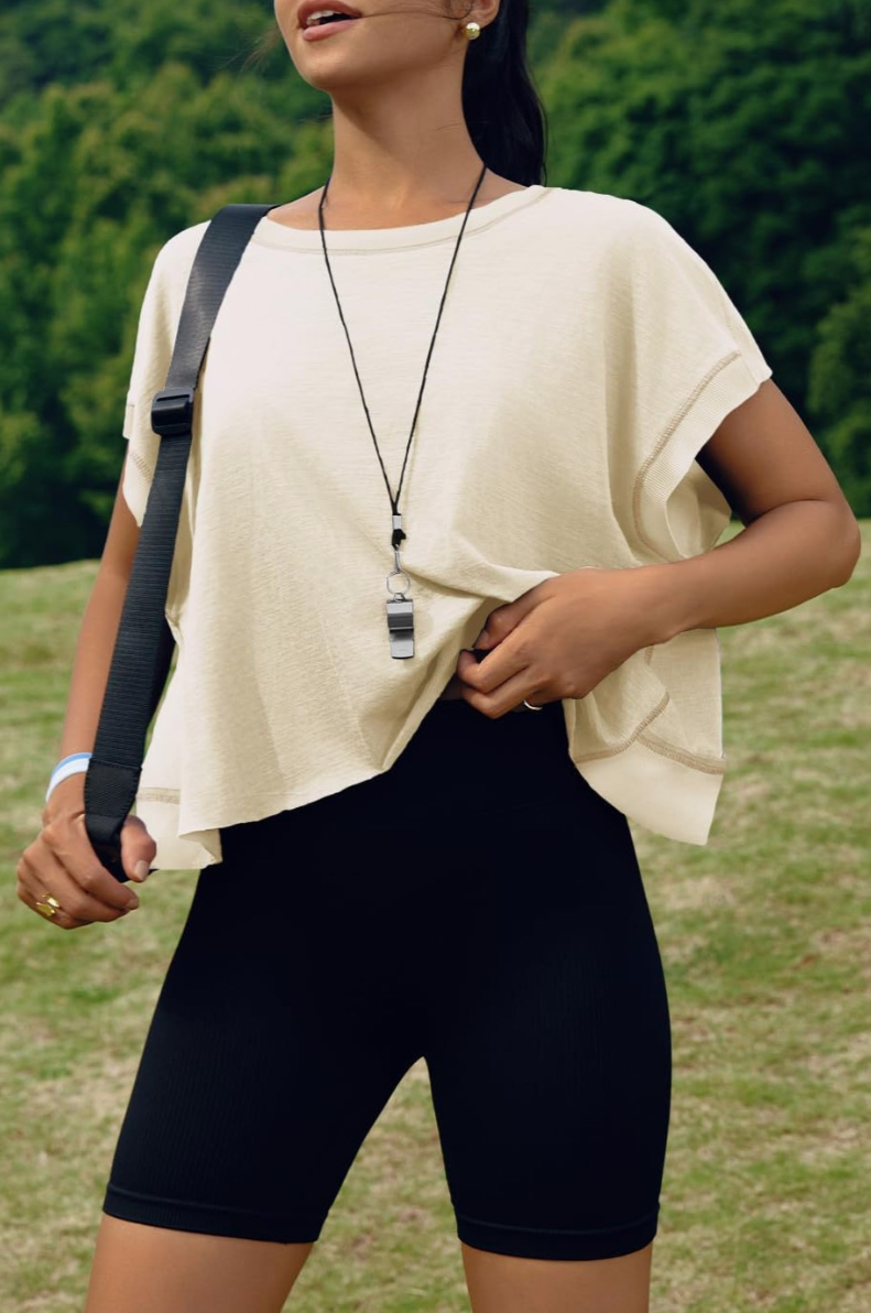 •TONYA• cutout back tee