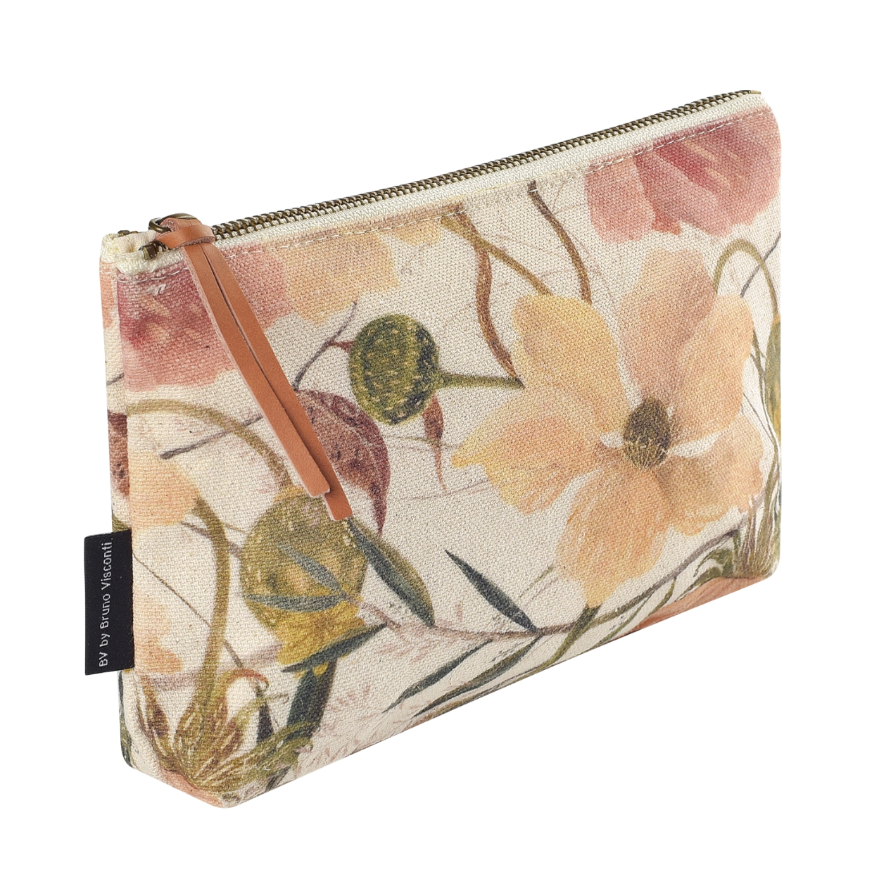 •SOFT PETALS• gusseted canvas pouch