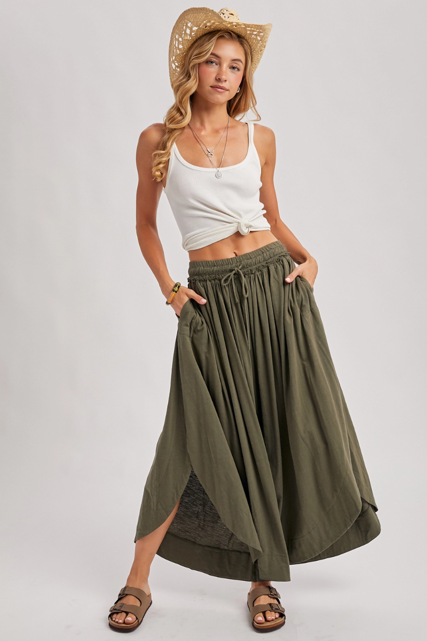 •WILLOW• flowy wide leg tulip pants