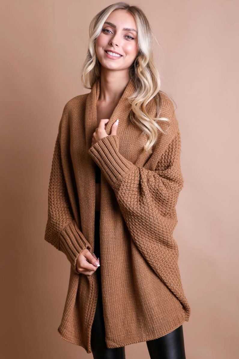 •TERAN• sweater knit batwing cardigan