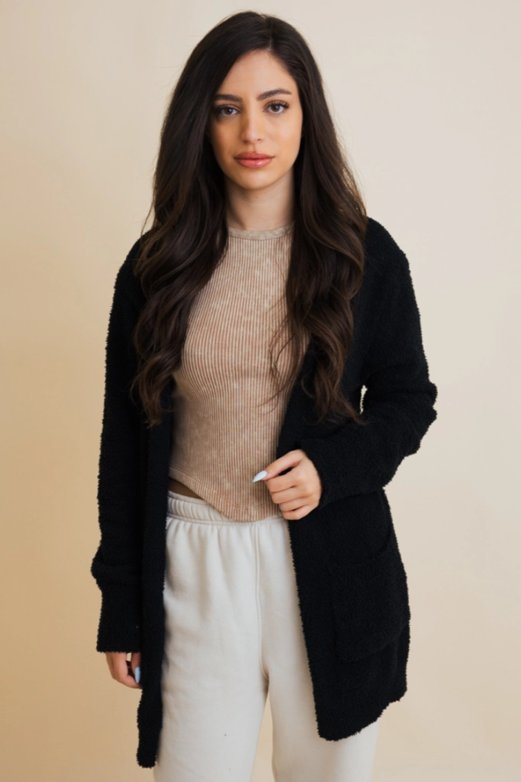 •AGNES• soft boucle cardigan