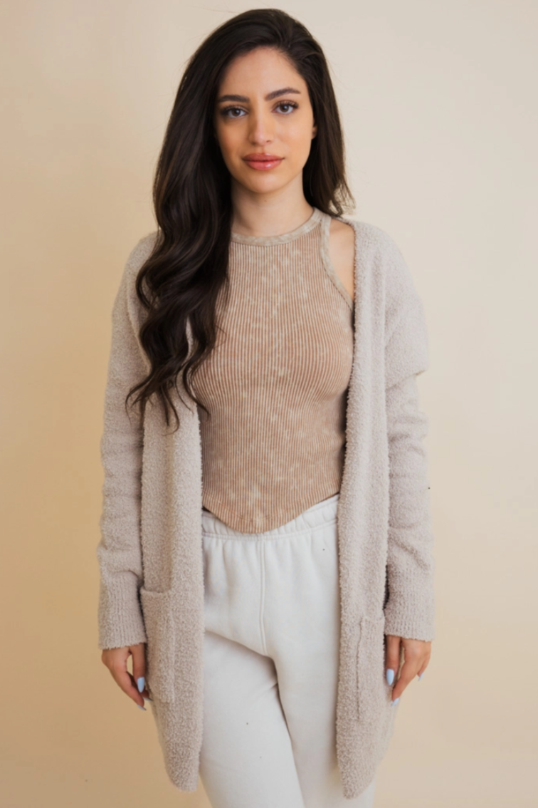 •AGNES• soft boucle cardigan